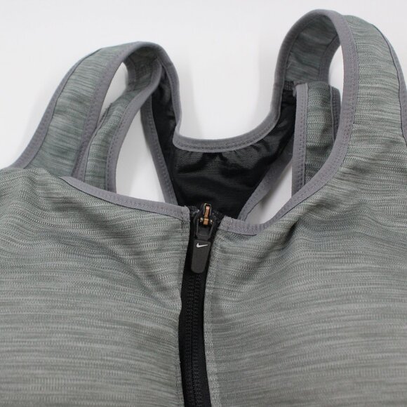 Nike Shape Dri-Fit Women's High-Support Padded Zip-Front Sports Bra  Size M - Picture 2 of 9